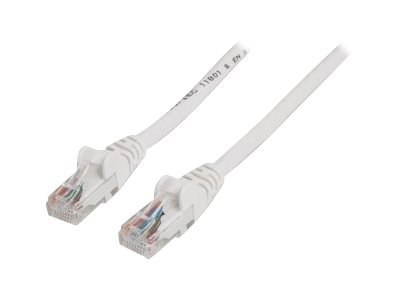 Intellinet - Kabel krosowy - RJ-45 (M) do RJ-45 (M) - 5 m - UTP - CAT 6 - odlewany, bez wystających elementów - biały