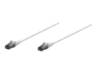 Intellinet - Kabel krosowy - RJ-45 (M) do RJ-45 (M) - 7.5 m - UTP - CAT 6 - odlewany, bez wystających elementów - biały
