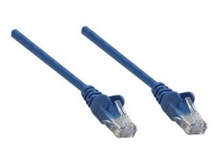 Intellinet Network Patch Cable, Cat5e, 15m, Blue, CCA, U/UTP, PVC, RJ45, Gold Plated Contacts, Snagless, Booted, Lifetime Warran