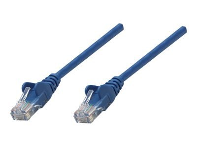 Intellinet Network Patch Cable, Cat5e, 15m, Blue, CCA, U/UTP, PVC, RJ45, Gold Plated Contacts, Snagless, Booted, Lifetime Warran