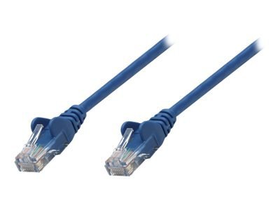 Intellinet Network Patch Cable, Cat5e, 7.5m, Blue, CCA, U/UTP, PVC, RJ45, Gold Plated Contacts, Snagless, Booted, Lifetime Warra
