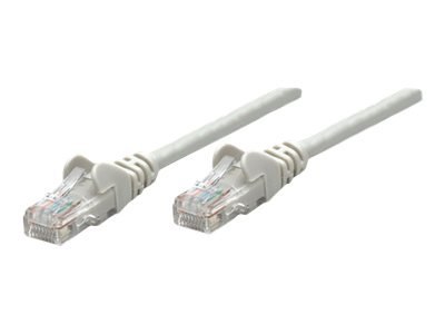 Intellinet Network Patch Cable, Cat5e, 7.5m, Grey, CCA, U/UTP, PVC, RJ45, Gold Plated Contacts, Snagless, Booted, Lifetime Warra
