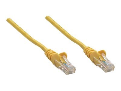 Intellinet Network Patch Cable, Cat5e, 7.5m, Yellow, CCA, U/UTP, PVC, RJ45, Gold Plated Contacts, Snagless, Booted, Lifetime War