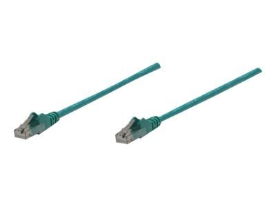 Intellinet Network Patch Cable, Cat6, 5m, Green, CCA, U/UTP, PVC, RJ45, Gold Plated Contacts, Snagless, Booted, Lifetime Warrant