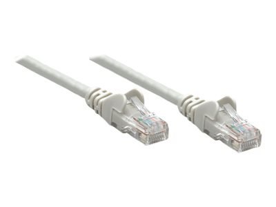 Intellinet Network Patch Cable, Cat6, 5m, Grey, CCA, U/UTP, PVC, RJ45, Gold Plated Contacts, Snagless, Booted, Lifetime Warranty