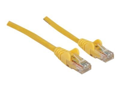 Intellinet Network Patch Cable, Cat6, 5m, Yellow, CCA, U/UTP, PVC, RJ45, Gold Plated Contacts, Snagless, Booted, Lifetime Warran