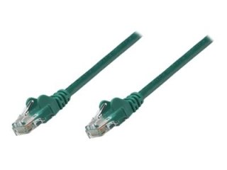 Intellinet Network Patch Cable, Cat6, 7.5m, Green, CCA, U/UTP, PVC, RJ45, Gold Plated Contacts, Snagless, Booted, Lifetime Warra