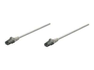 Intellinet Network Patch Cable, Cat6, 7.5m, Grey, CCA, U/UTP, PVC, RJ45, Gold Plated Contacts, Snagless, Booted, Lifetime Warran