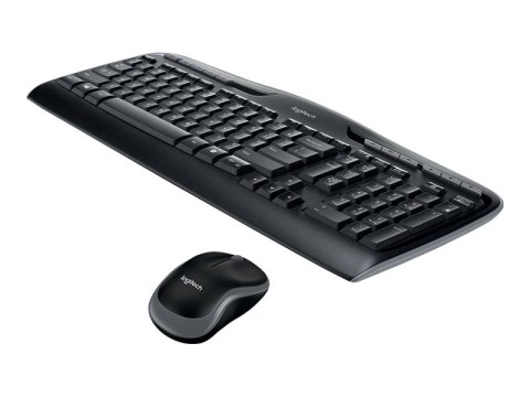 Logitech Wireless Combo MK330 - Zestaw klawiatura i mysz - bezprzewodowa - 2.4 GHz - Międzynarodowy USA - czarny