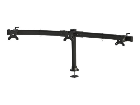 Neomounts FPMA-D700DD3 - Stojak - dla 3 wyświetlacze LCD - czarny - rozmiar ekranu: 10"-27" - podstawa stołowa, grumot, montaż n