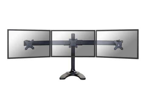 Neomounts FPMA-D700DD3 - Stojak - dla 3 wyświetlacze LCD - czarny - rozmiar ekranu: 10"-27" - podstawa stołowa, grumot, montaż n