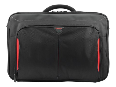 Targus Classic+ Clamshell - Teczka do notebooka - 17" - 18" - czarny, czerwony