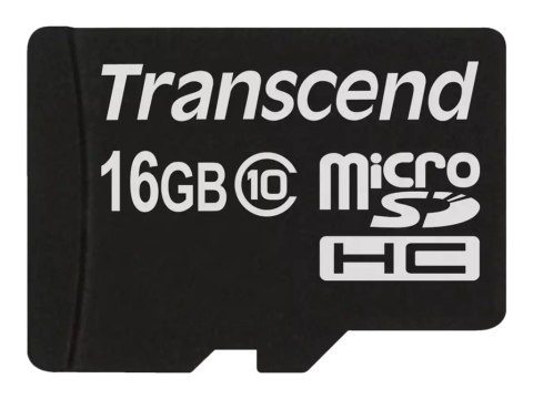 Transcend - Karta pamięci flash - 16 GB - Class 10 - microSDHC
