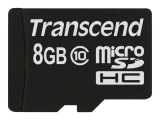 Transcend Premium - Karta pamięci flash - 8 GB - Class 10 - 133x - microSDHC