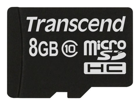 Transcend Premium - Karta pamięci flash - 8 GB - Class 10 - 133x - microSDHC