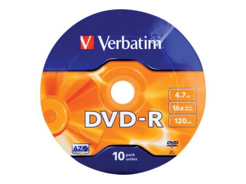 Verbatim - 10 x DVD-R - 4.7 GB (120 min) 16x - wałek