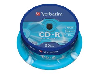 Verbatim CD-R Extra Protection - 25 x CD-R - 700 MB 52x - wałek