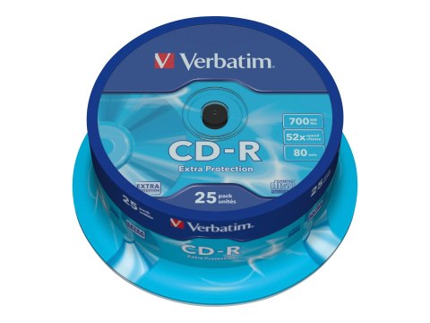 Verbatim CD-R Extra Protection - 25 x CD-R - 700 MB 52x - wałek