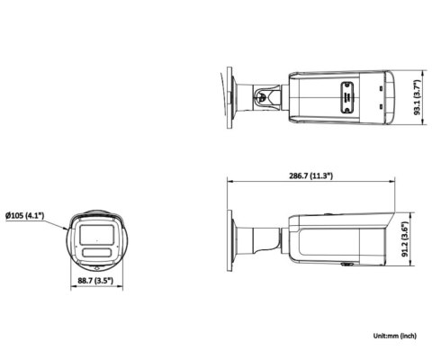 KAMERA IP DS-2CD2T126G3-IS2UY/SL(2.8MM)(EF) AcuSense - 12 Mpx 2.8 mm Hikvision