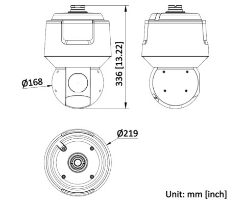 KAMERA IP SZYBKOOBROTOWA DS-2DF6A445IWG1-EL DARKFIGHTER 2.0 - 4 Mpx, 4 ... 180 mm Hikvision