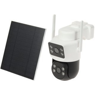 KAMERA SOLARNA IP, ZEWNĘTRZNA Z CZUJKĄ PIR ICSEE-W41SD-SOLAR-AOV-4G - 4 Mpx 3.6 mm 4G LTE