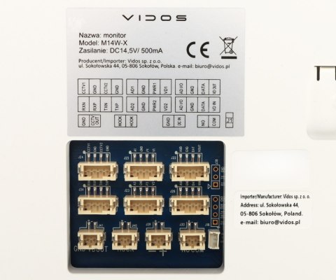PANEL WEWNĘTRZNY M14W-X VIDOS