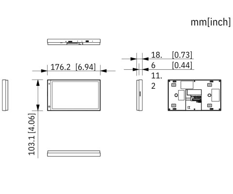 PANEL WEWNĘTRZNY SCP3022A-B-S IP / Wi-Fi / 2-Wire DAHUA