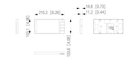 PANEL WEWNĘTRZNY SCP3022B-CBZ-S IP / Wi-Fi / 2-Wire DAHUA