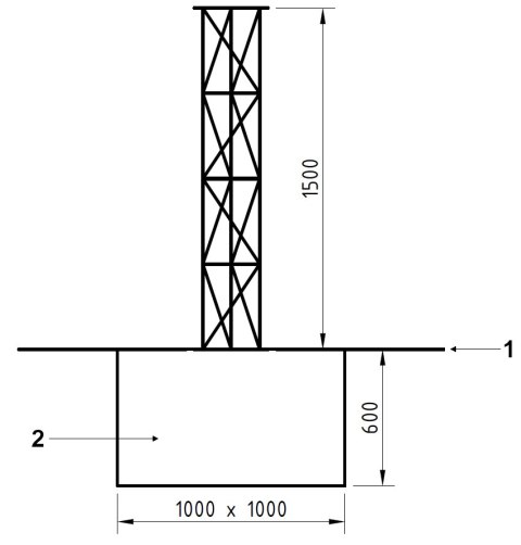 ZESTAW ALUMINIOWYCH MASZTÓW KRATOWYCH MK-1.5*P14