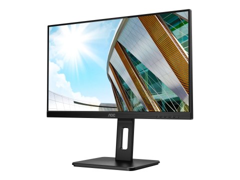 AOC Q24P2Q - Monitor LED - 23.8" (24" widoczny) - 2560 x 1440 QHD @ 75 Hz - IPS - 250 cd/m² - 1000:1 - 4 ms - HDMI, VGA, Display