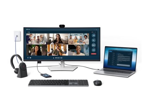 Dell Pro P P3426WEV - Monitor LED - zaokrąglony - 34" (34.1" widoczny) - 3440 x 1440 UWQHD @ 100 Hz - IPS - 350 cd/m² - 1500:1 -