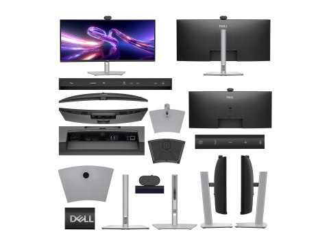Dell Pro P P3426WEV - Monitor LED - zaokrąglony - 34" (34.1" widoczny) - 3440 x 1440 UWQHD @ 100 Hz - IPS - 350 cd/m² - 1500:1 -