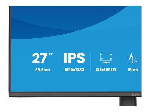 Iiyama XB2793HSU-B1 - Monitor LED - 27" - 1920 x 1080 Full HD (1080p) @ 120 Hz - IPS - 350 cd/m² - 1500:1 - 1 ms - HDMI, Display