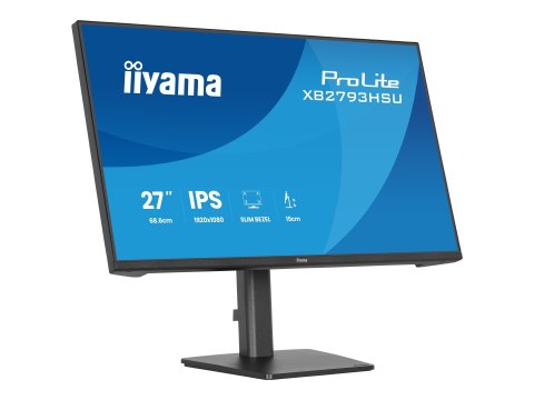 Iiyama XB2793HSU-B1 - Monitor LED - 27" - 1920 x 1080 Full HD (1080p) @ 120 Hz - IPS - 350 cd/m² - 1500:1 - 1 ms - HDMI, Display
