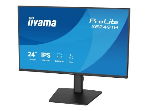 Iiyama ProLite XB2491H-B1 - Monitor LED - 24" (23.8" widoczny) - 1920 x 1080 Full HD (1080p) @ 120 Hz - IPS - 350 cd/m² - 1500:1