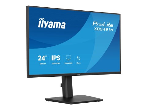 Iiyama ProLite XB2491H-B1 - Monitor LED - 24" (23.8" widoczny) - 1920 x 1080 Full HD (1080p) @ 120 Hz - IPS - 350 cd/m² - 1500:1