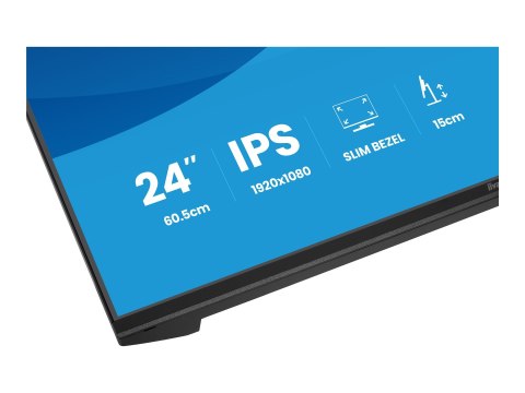 Iiyama ProLite XB2491H-B1 - Monitor LED - 24" (23.8" widoczny) - 1920 x 1080 Full HD (1080p) @ 120 Hz - IPS - 350 cd/m² - 1500:1