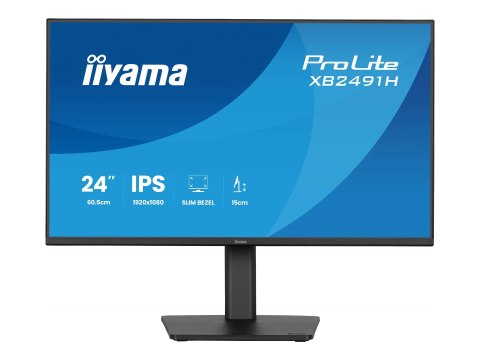 Iiyama ProLite XB2491H-B1 - Monitor LED - 24" (23.8" widoczny) - 1920 x 1080 Full HD (1080p) @ 120 Hz - IPS - 350 cd/m² - 1500:1