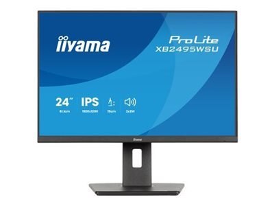 Iiyama ProLite XB2495WSU-B1 - Monitor LED - 24" (24.1" widoczny) - 1920 x 1200 @ 100 Hz - IPS - 350 cd/m² - 1500:1 - 4 ms - HDMI