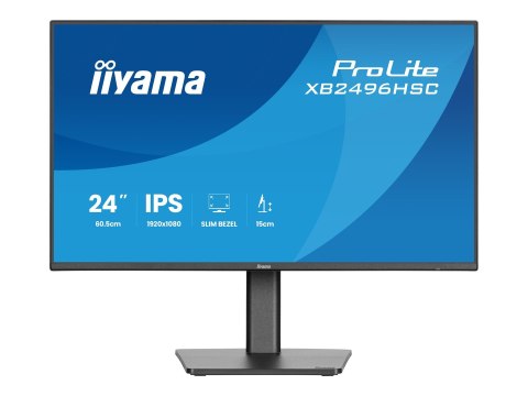 Iiyama ProLite XB2496HSC-B1 - Monitor LED - 24" (23.8" widoczny) - 1920 x 1080 Full HD (1080p) @ 144 Hz - IPS - 300 cd/m² - 1500