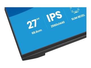 Iiyama ProLite XB2791QS-B1 - Monitor LED - 27" - 2560 x 1440 QHD @ 75 Hz - IPS - 350 cd/m² - 1000:1 - 1 ms - HDMI, DisplayPort -