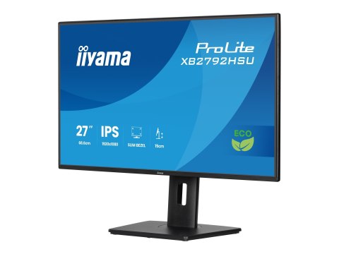 Iiyama ProLite XB2792HSU-B1 - Monitor LED - 27" - 1920 x 1080 Full HD (1080p) @ 120 Hz - IPS - 300 cd/m² - 1500:1 - 3 ms - HDMI,