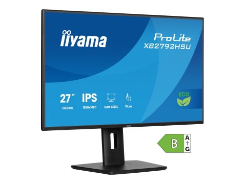 Iiyama ProLite XB2792HSU-B1 - Monitor LED - 27" - 1920 x 1080 Full HD (1080p) @ 120 Hz - IPS - 300 cd/m² - 1500:1 - 3 ms - HDMI,