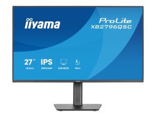 Iiyama ProLite XB2796QSC-B1 - Monitor LED - 27" - 2560 x 1440 QHD @ 75 Hz - IPS - 350 cd/m² - 1000:1 - 4 ms - HDMI, USB-C - głoś