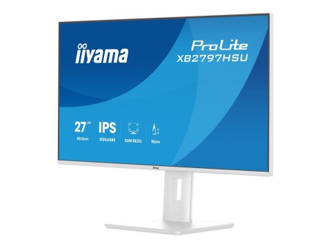 Iiyama ProLite XB2797HSU-W1 - Monitor LED - 27" - 1920 x 1080 Full HD (1080p) @ 120 Hz - IPS - 350 cd/m² - 1500:1 - 1 ms - HDMI,