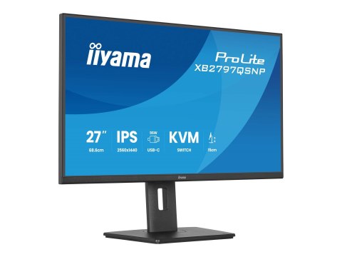 Iiyama ProLite XB2797QSNP-B1 - Monitor LED - 27" - 2560 x 1440 QHD @ 75 Hz - IPS - 350 cd/m² - 1000:1 - 1 ms - HDMI, DisplayPort