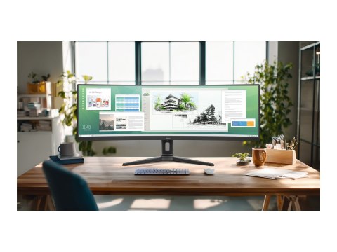 Iiyama ProLite XCB4594DQSU-B1 - Monitor LED - zaokrąglony - 45" (44.5" widoczny) - 5120 x 1440 Dual Quad HD @ 75 Hz - VA - 450 c