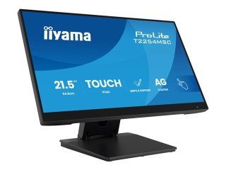 Iiyama ProLite T2254MSC-B2AG - Monitor LED - 21.5" (18.7" widoczny) - ekran dotykowy - 1920 x 1080 Full HD (1080p) @ 100 Hz - IP