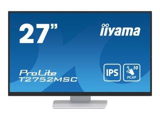 Iiyama ProLite T2752MSC-W1AG - Monitor LED - 27" - ekran dotykowy - 1920 x 1080 Full HD (1080p) @ 60 Hz - IPS - 400 cd/m² - 1000