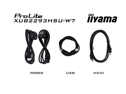 Iiyama ProLite XUB2293HSU-W7 - Monitor LED - 22" (21.5" widoczny) - 1920 x 1080 Full HD (1080p) @ 100 Hz - IPS - 250 cd/m² - 100
